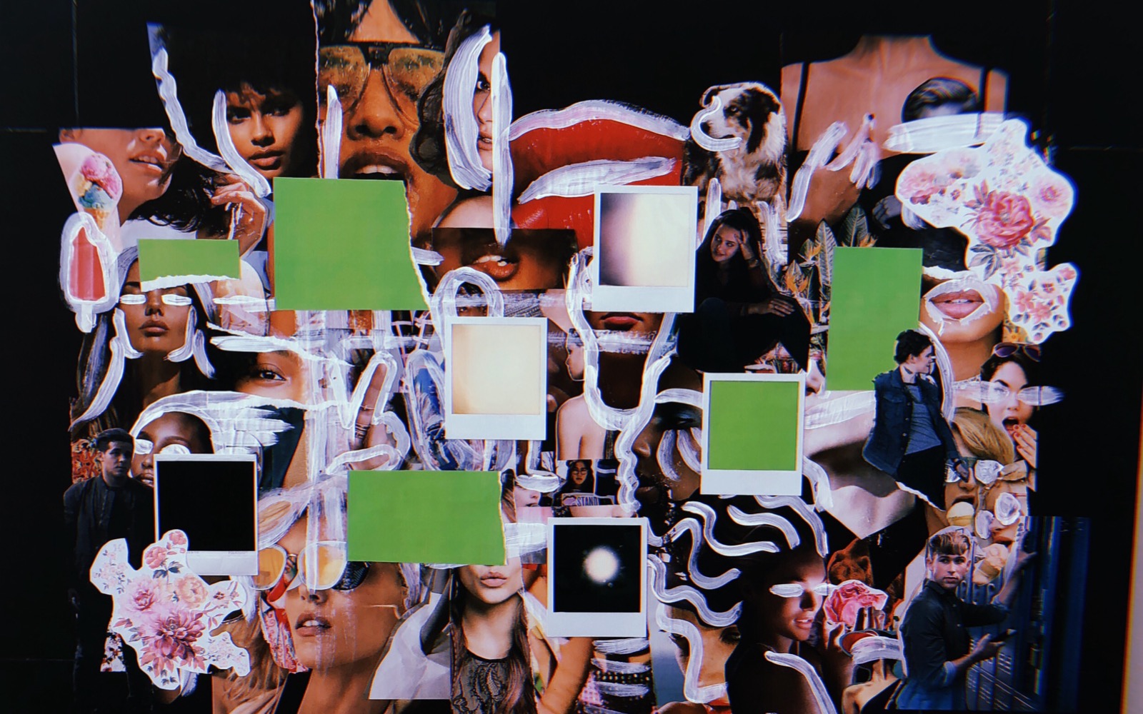Back to You collage board, work in progress